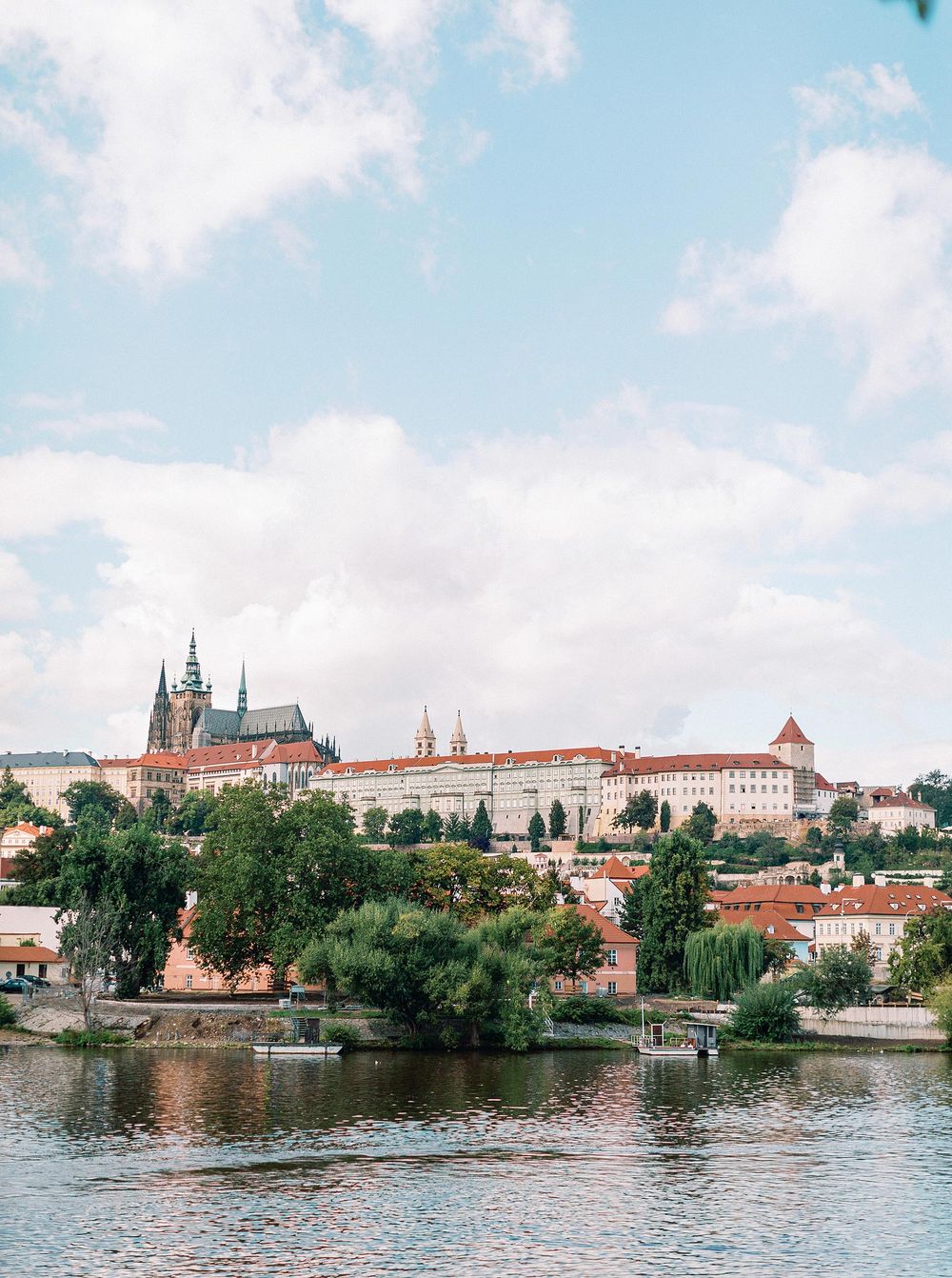 Prague Castle in Prague, Czech Republic, showcasing the iconic landmark of the city.