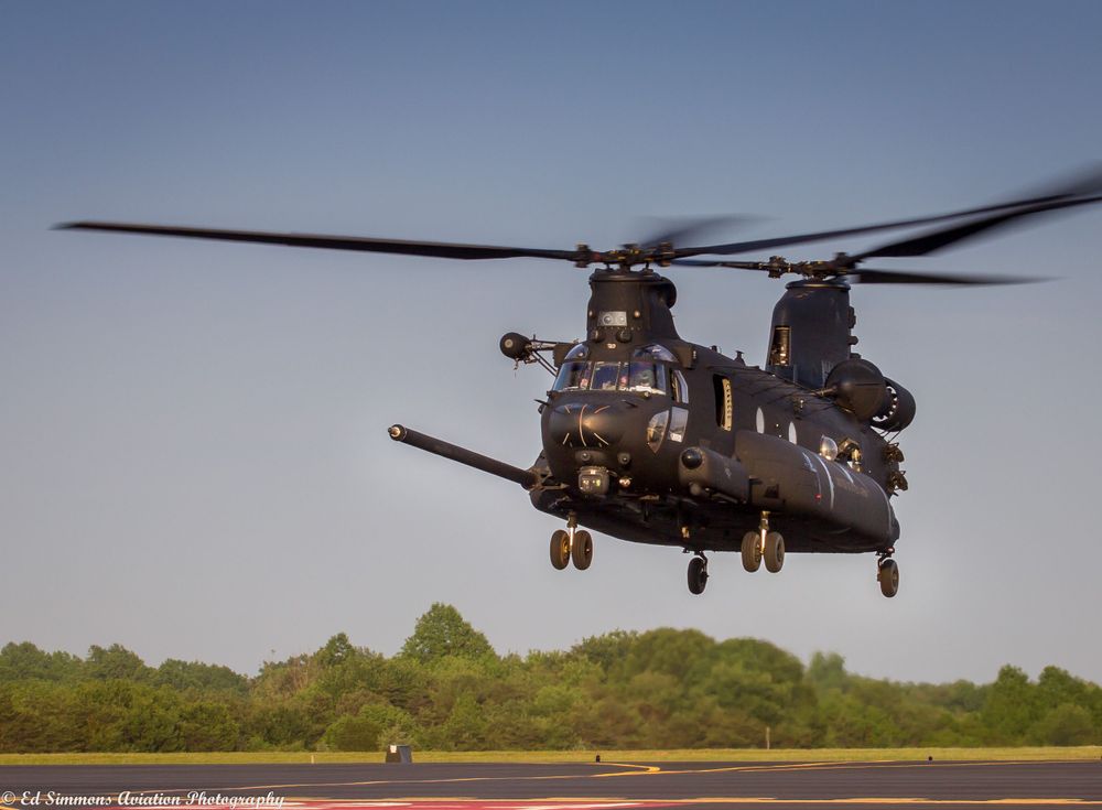 US Army Night Stalkers landing at Winston Salem airport depecting Aviation Photography