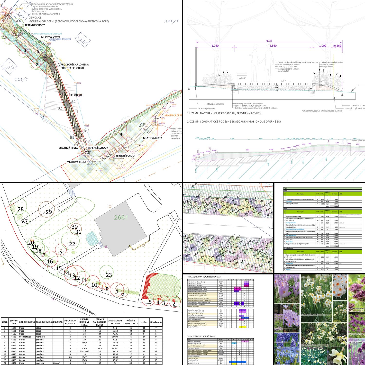 zahradní architektura, návrh zahrady, zahradní úpravy, projekt, osazovací plán, vytyčovací plán, architekt, zahradník
