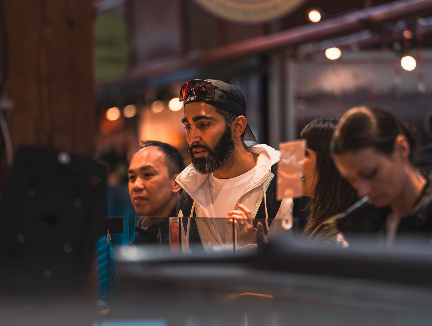 A man at a market, Street Photography.