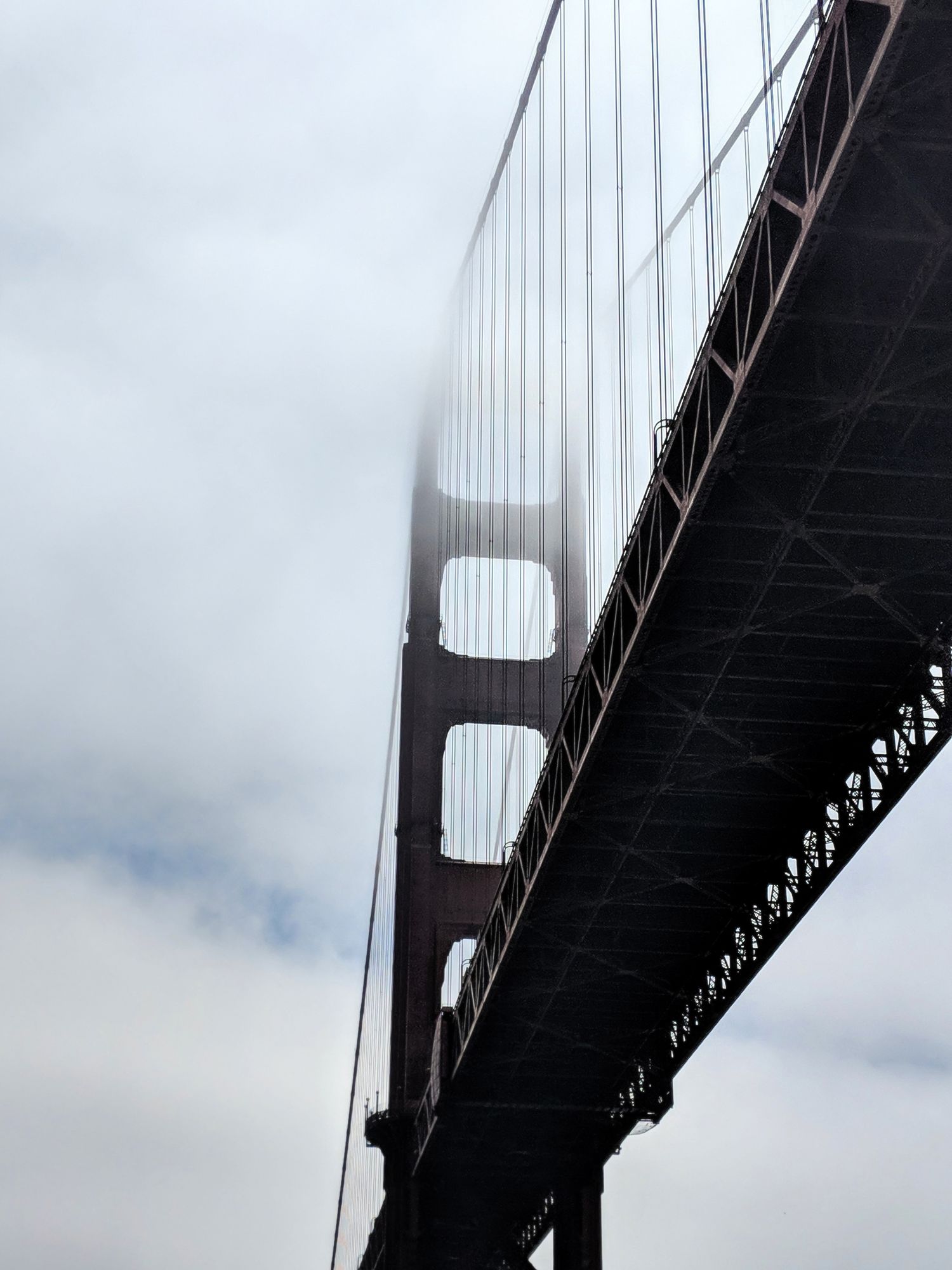Image of the Golden Gate Bridge, a suspension bridge in San Francisco, California