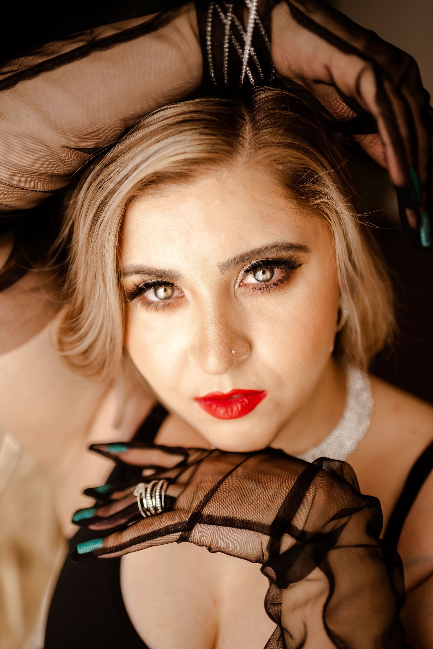 Beautiful hair and make-up boudoir package