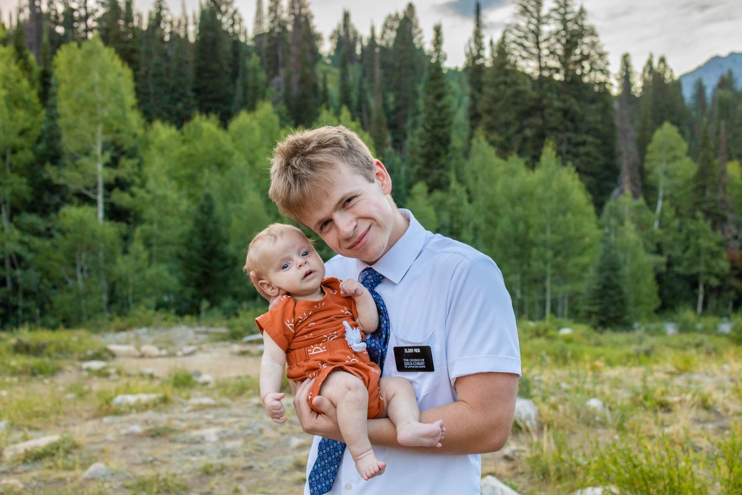 A missionary with his nephew