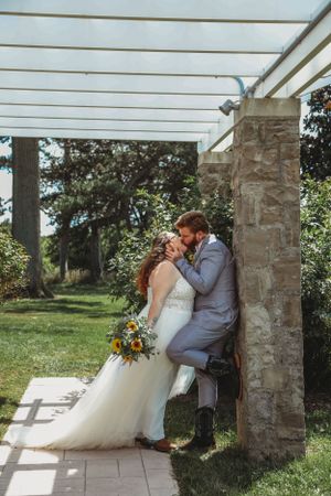 kiss married wedding day big event marriage elope photographer local travel buffalo ny wny east aurora