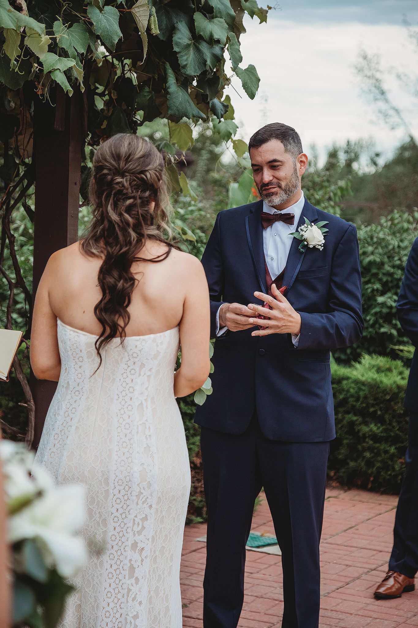 groom vows wedding day big event marriage elope photographer local travel buffalo ny wny east aurora