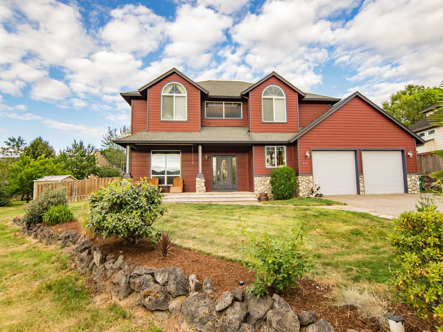 house exterior cloudy skies - Real estate photography