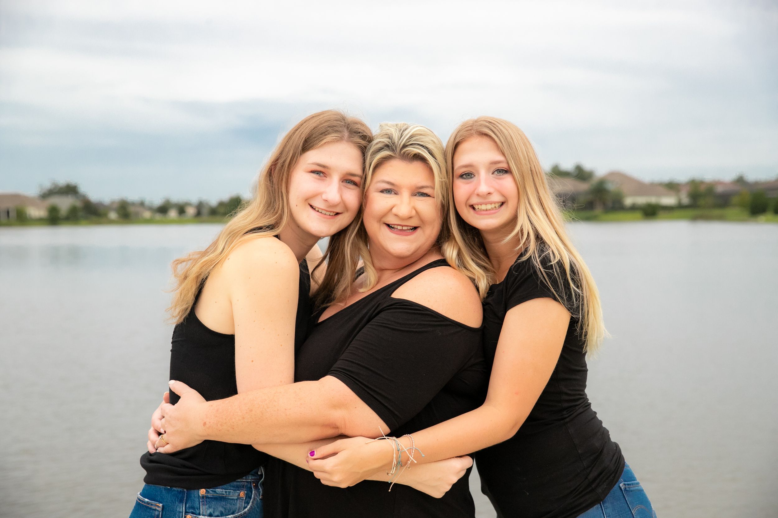 Mom and Two Older Daughters - Family Photo Session - St. Augustine, FL