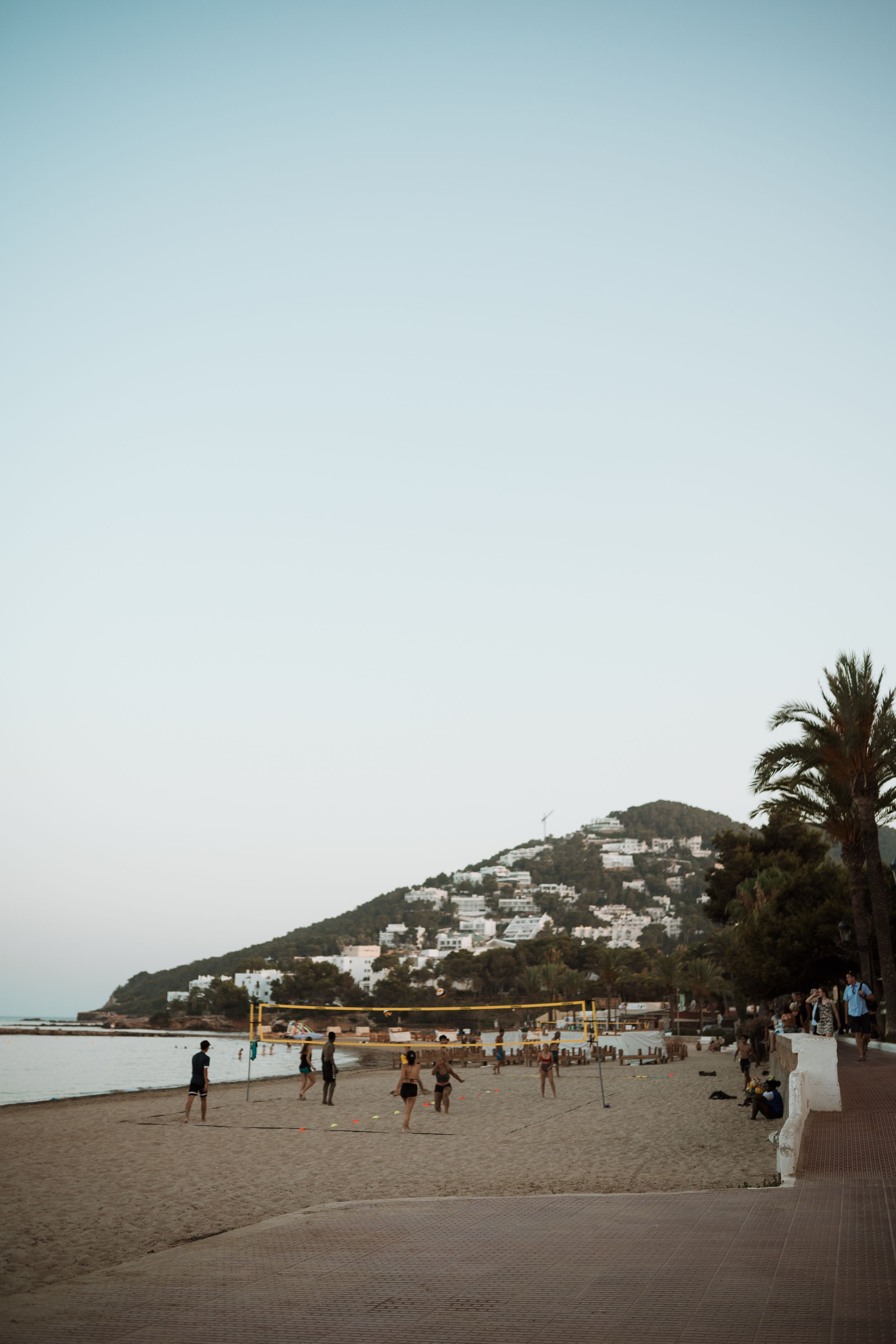 ibiza at dusk outside Koba restaurant