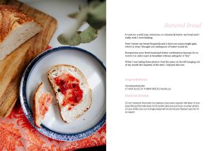 Creamy homemade yogurt with strawberry sauce drizzled on top in white bowls with recipe instructions.