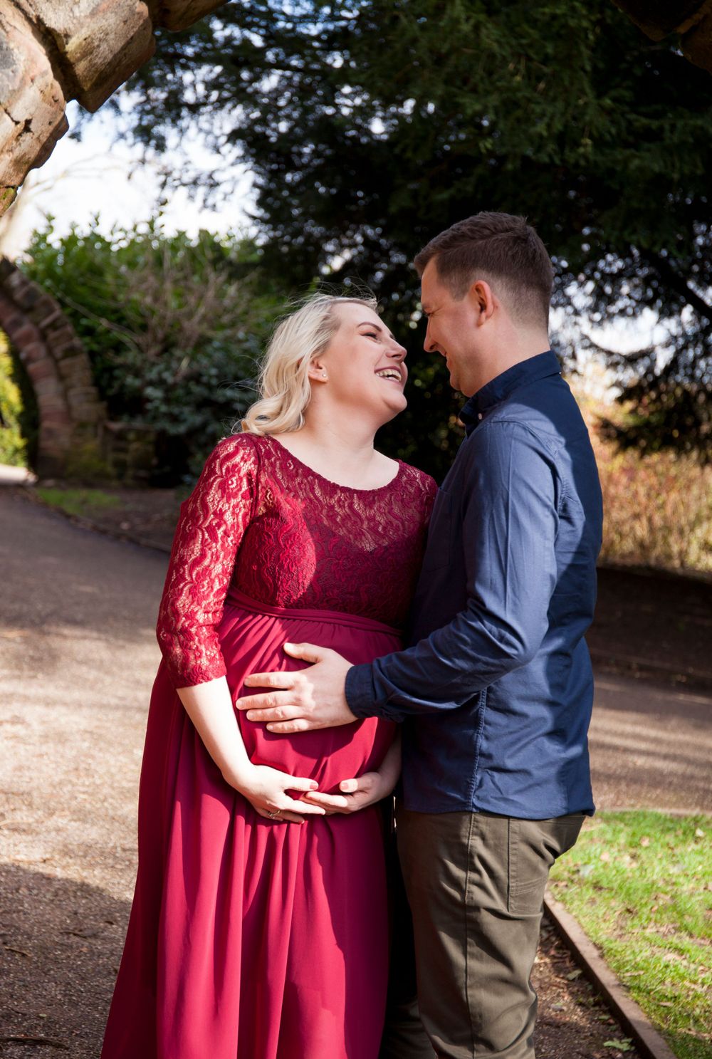 maternity outdoor embracing the love