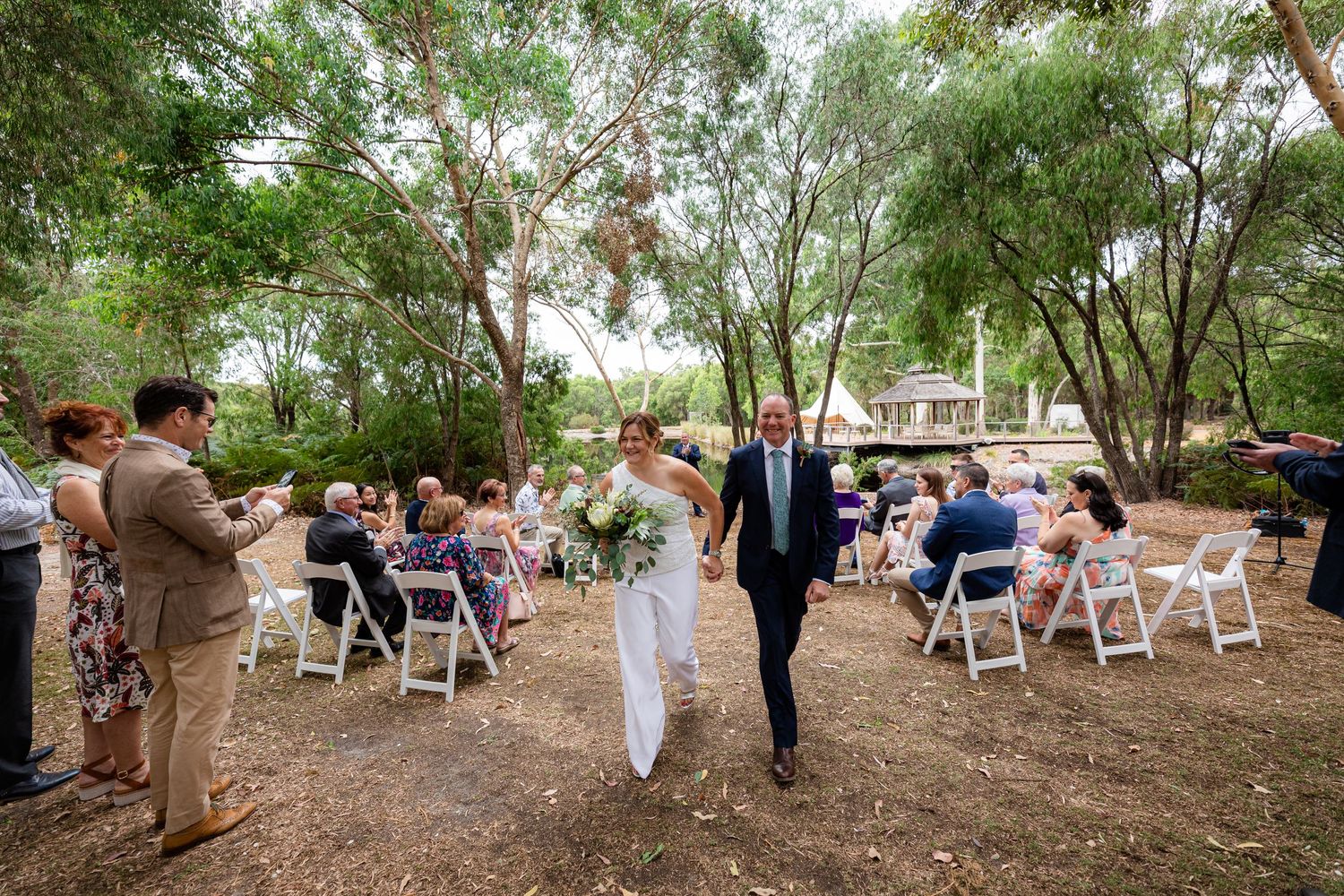 Newley married couple margaret river wedding