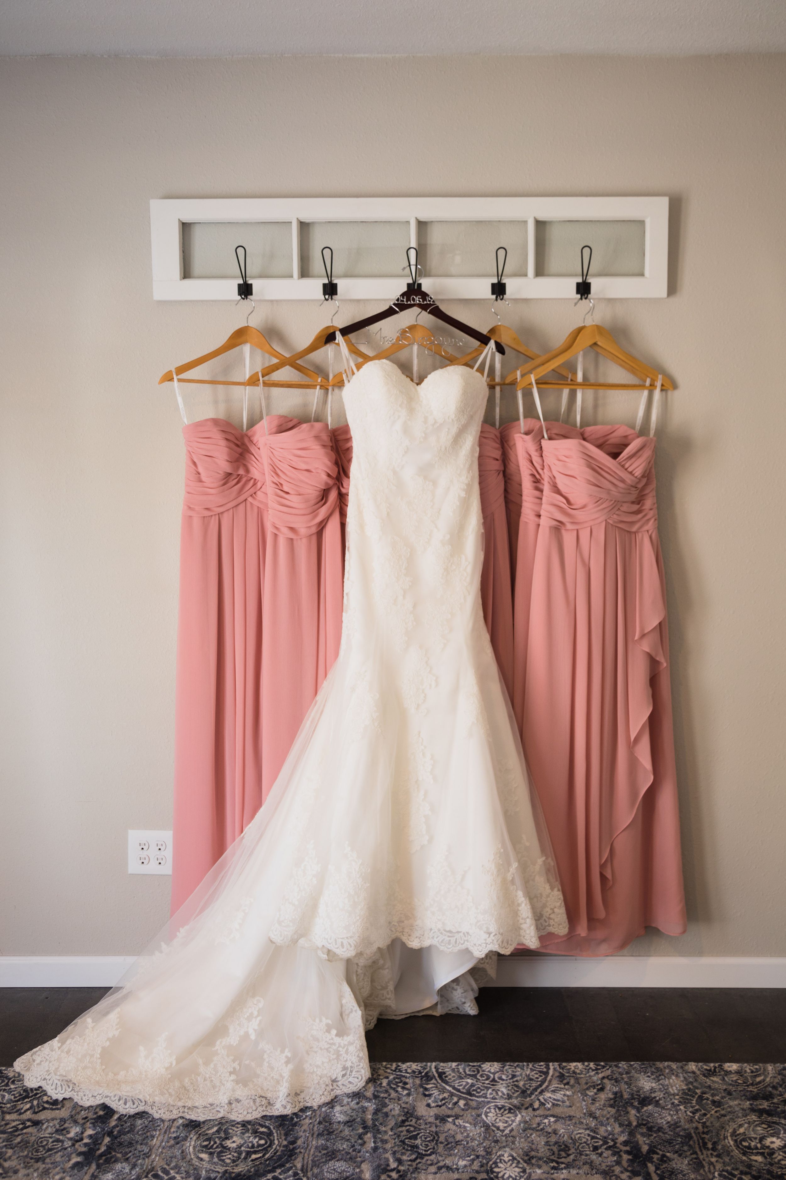 Wedding and bridesmaid dresses
