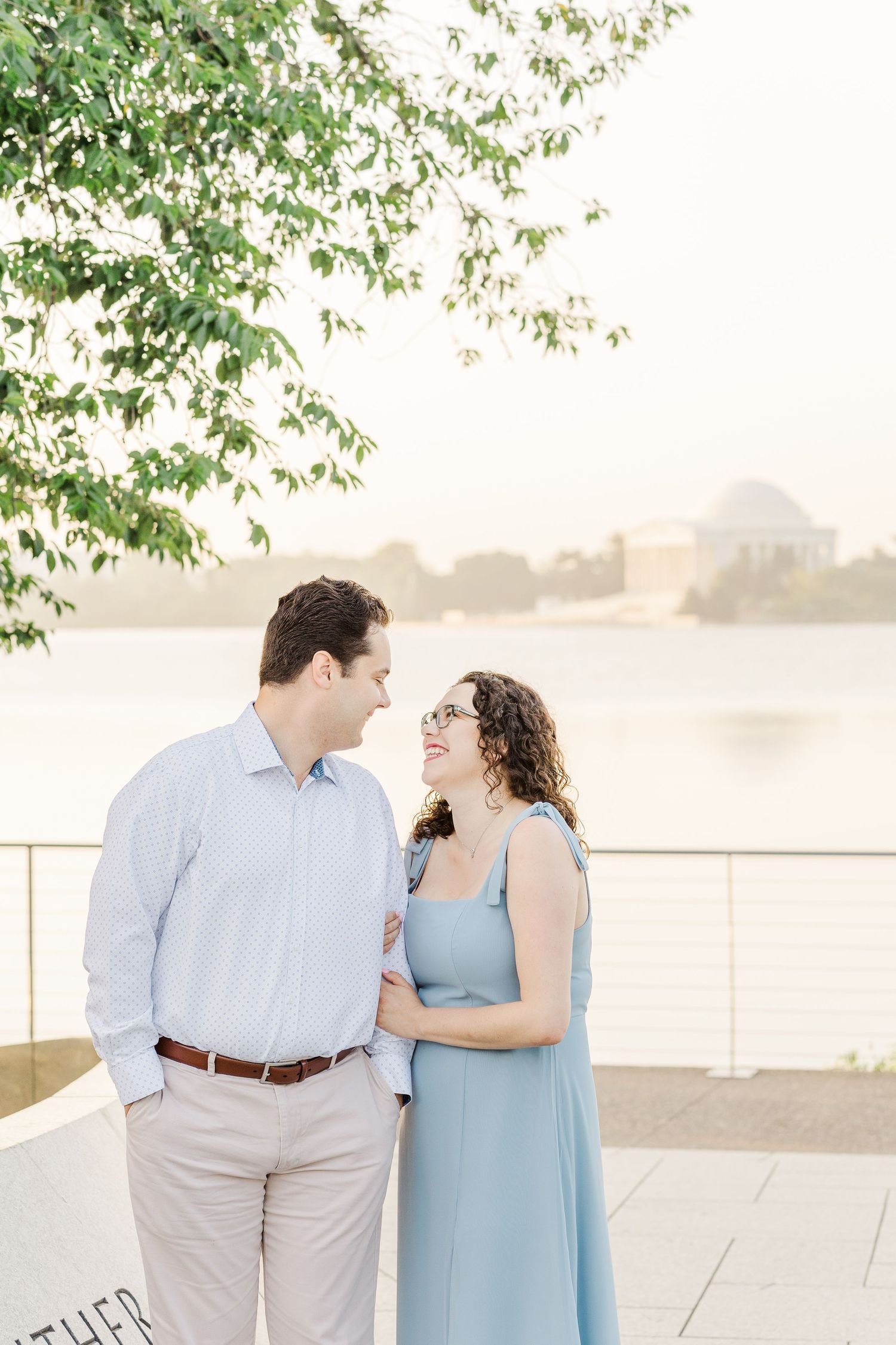 WASHINGTON DC ENGAGEMENT PICTURES JEFFERSON MEMORIAL TIDAL BASIN