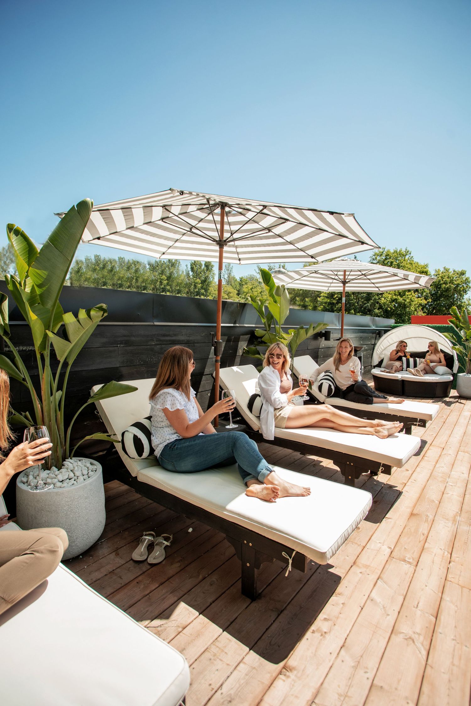 Rooftop Pedicure. $20 upgrade during the summer. Experience next level pampering at Glow Day Spa.