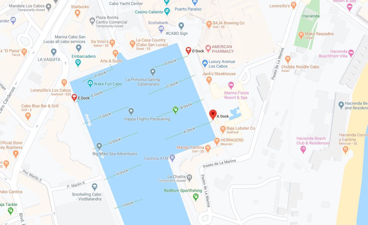 Map of Marina Docks