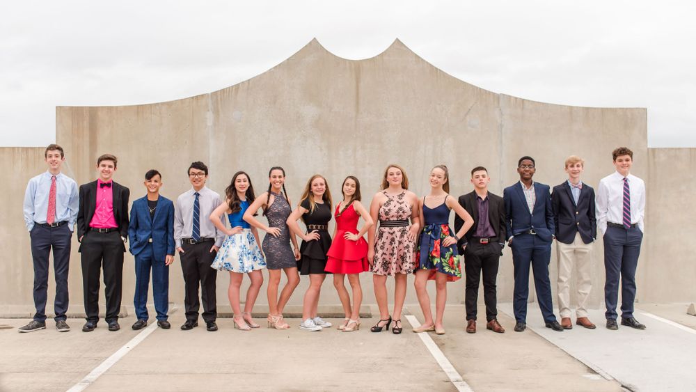 Teens gather on the parking garage roof in Downtown Winter Haven Florida
