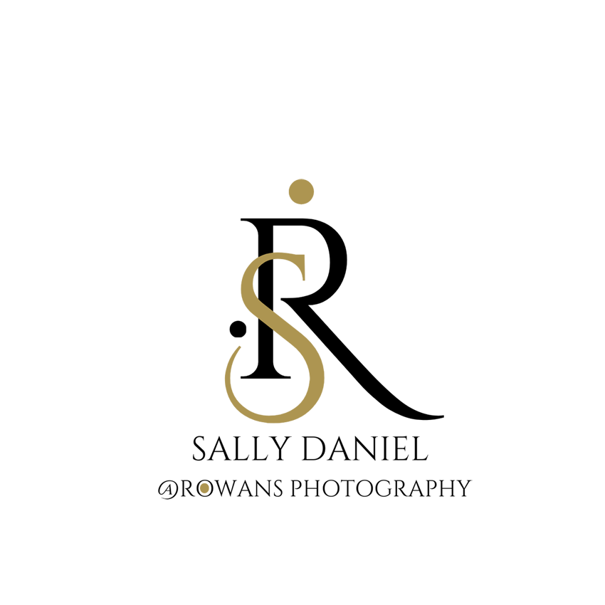 Elegant gold monogram logo design with letter S on black background.