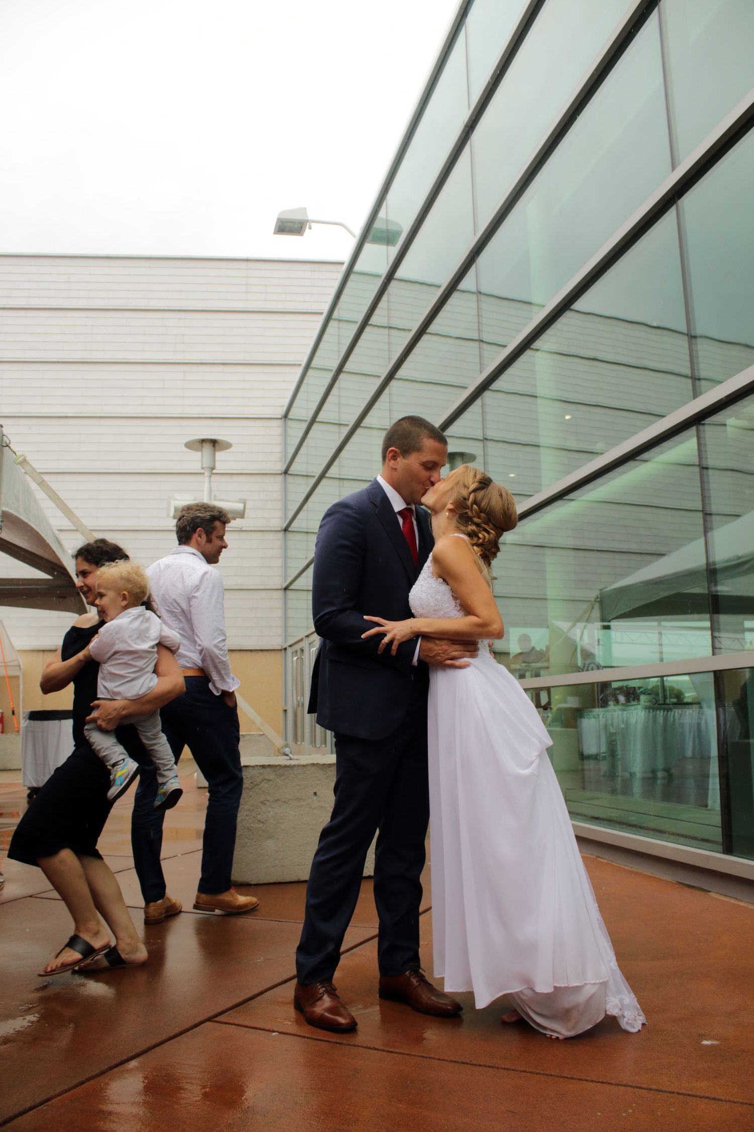 unposed wedding photo reception lifestyle