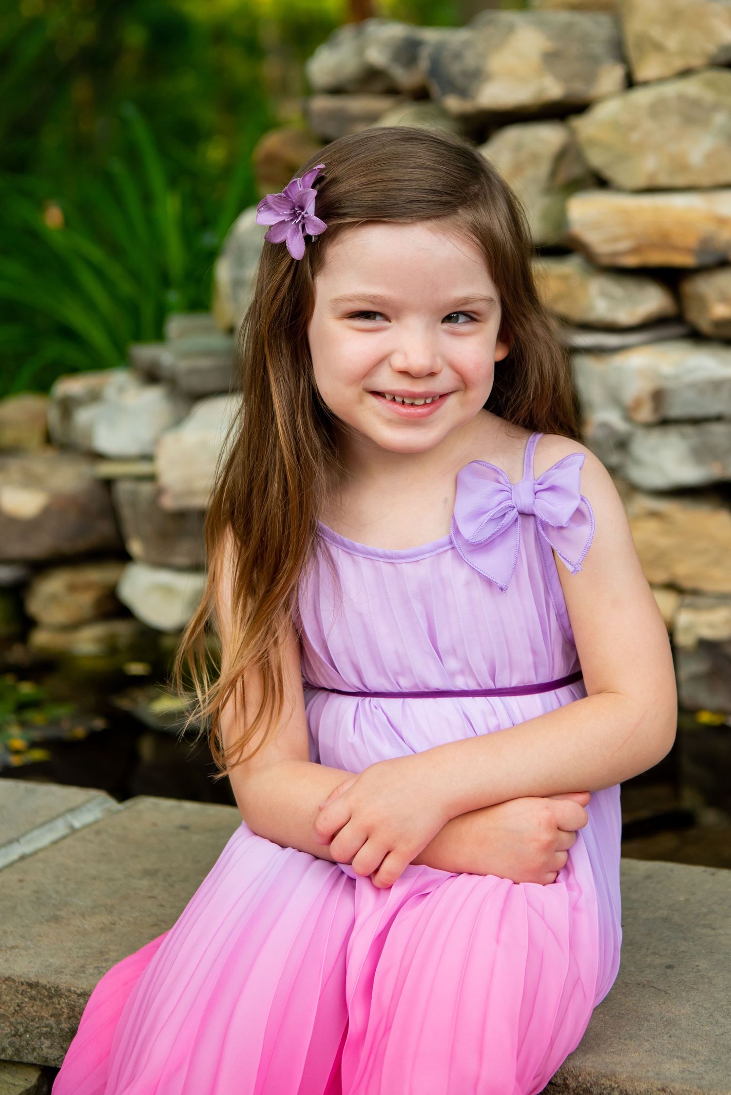four year old girl portrait