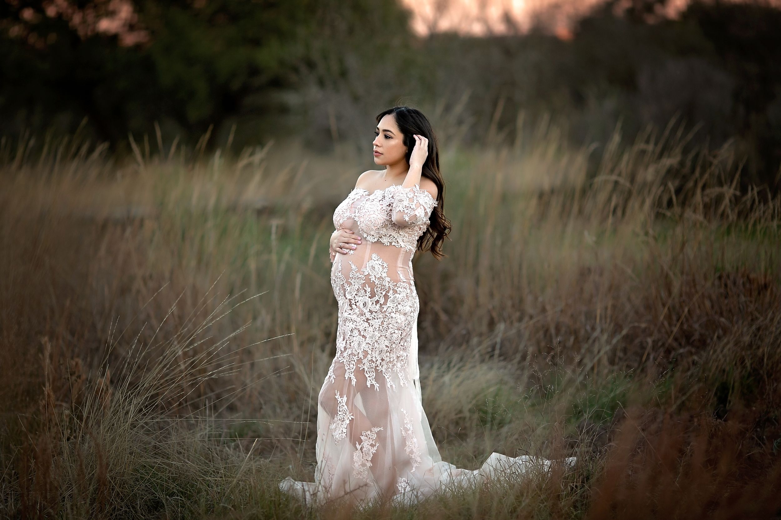 san antonio sunset maternity session