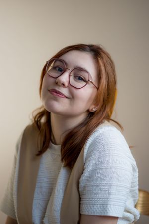 portrait femme tons chauds
