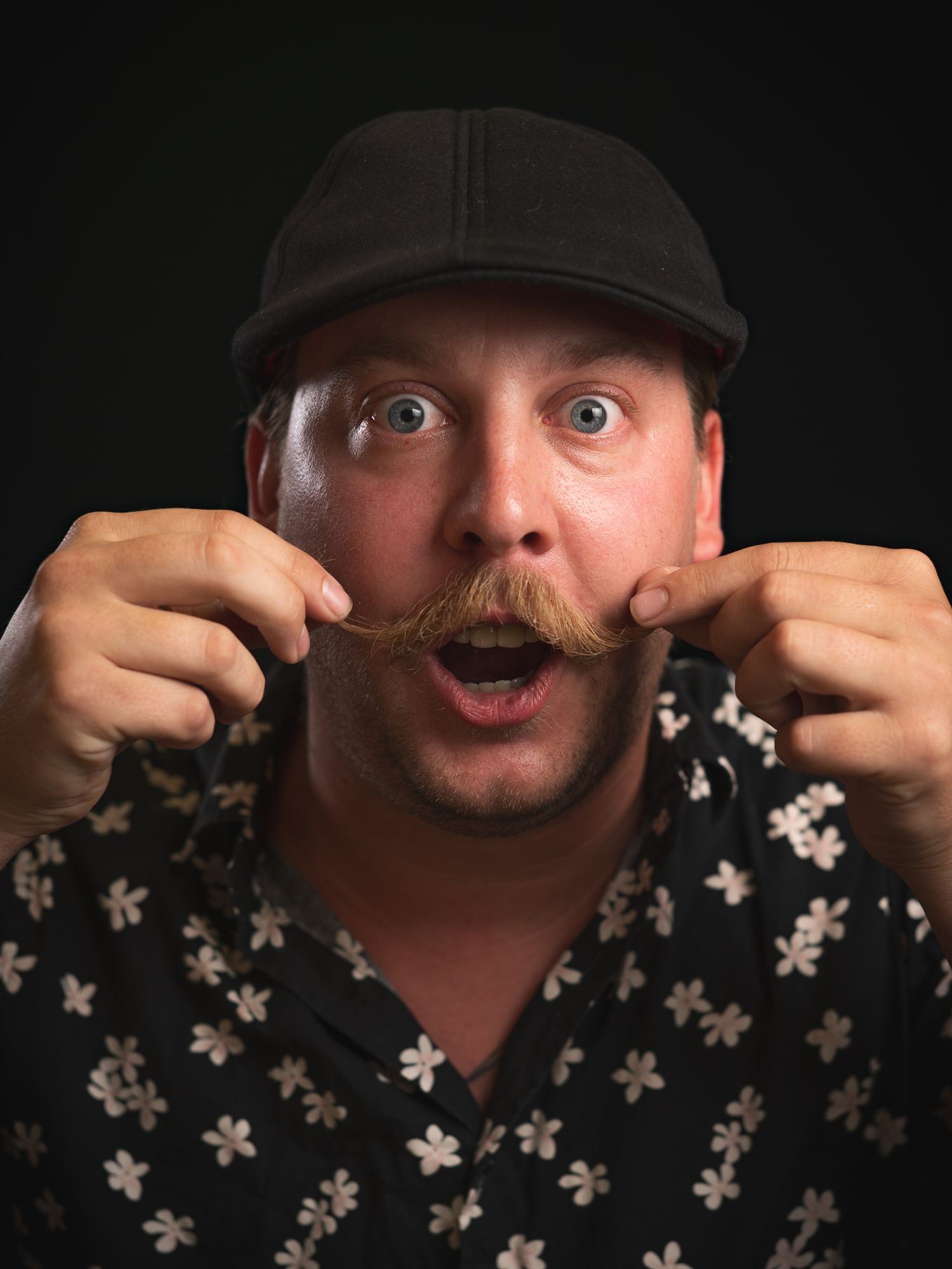 Mustache Portrait Cain Porter