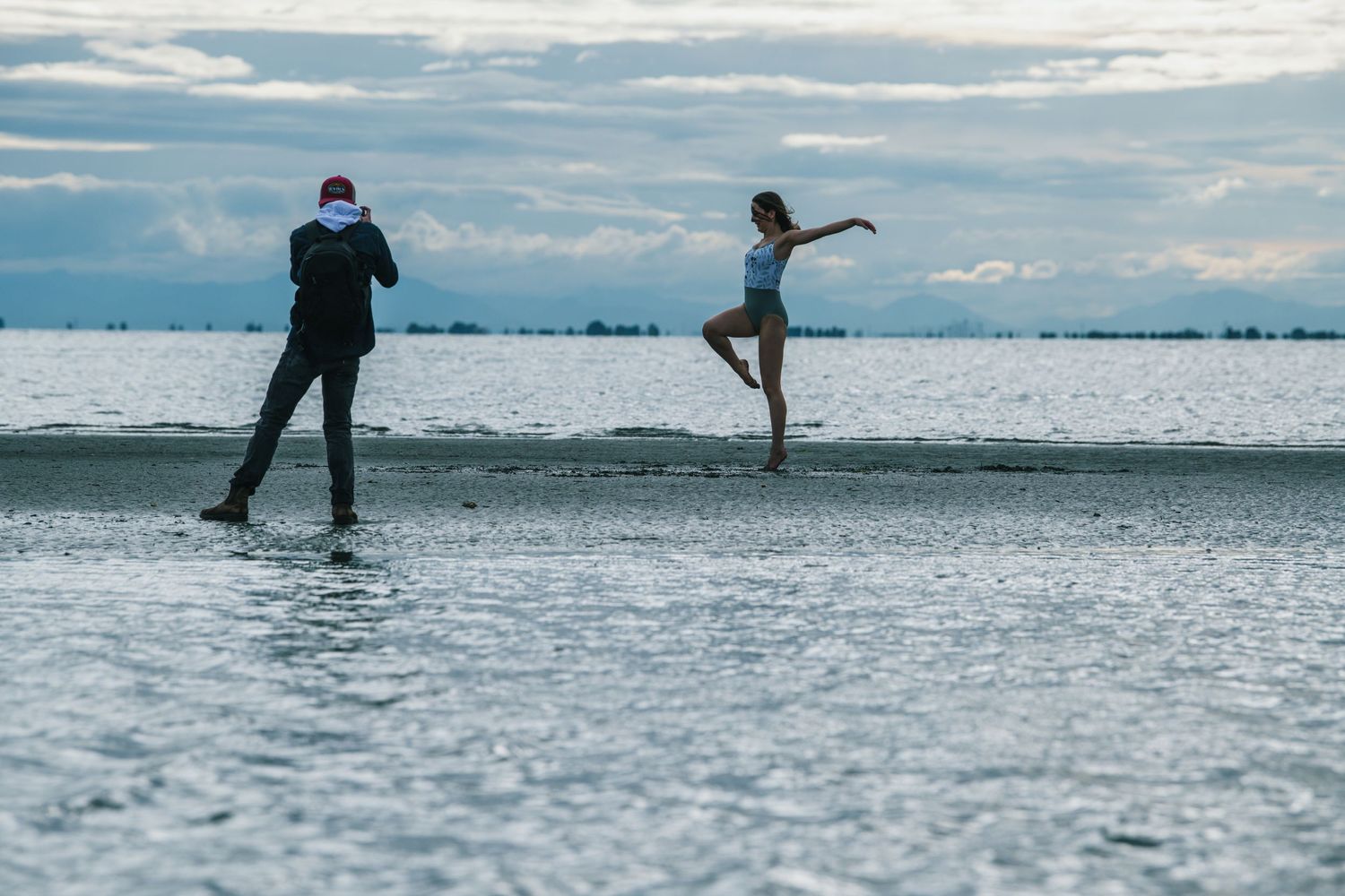 Riley Schutz Photographs Sarah Badley on a Beach