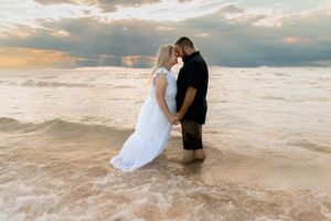 silver lake sand dunes/couple beach session/sunset