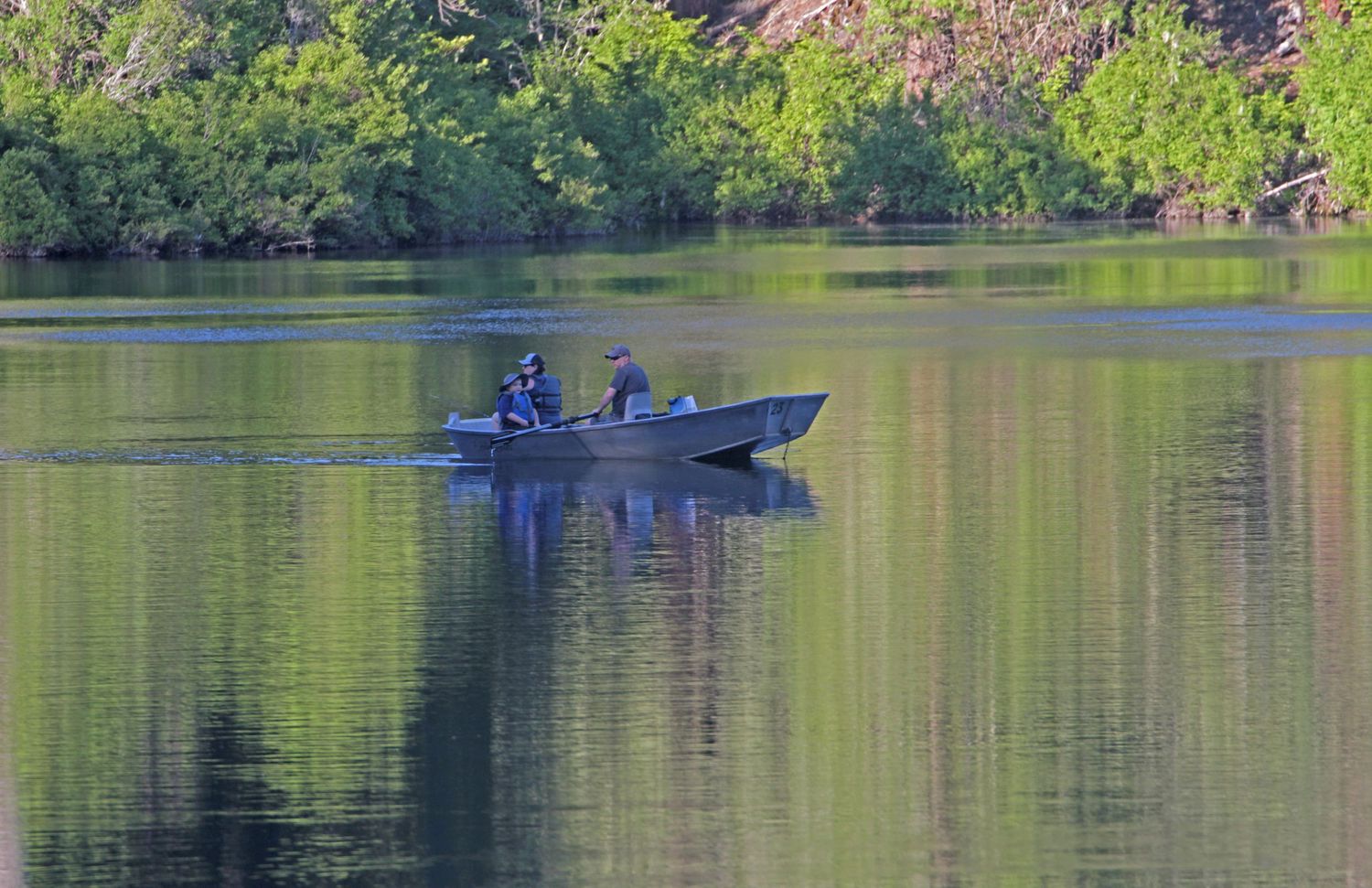 Clear Lake, Oregon, at summer twilight.