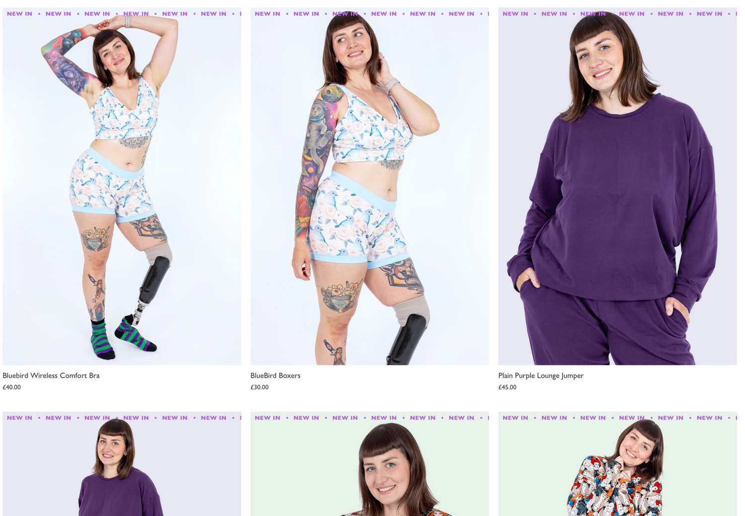 Screenshot from website WildeMode showing Amy Davies Photography work