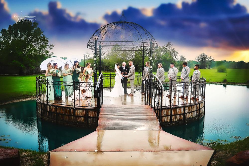 Sassy Massey Photography captures Eli and Fallons Wedding Day surrounding by a beautiful sky in Magnolia, TX.