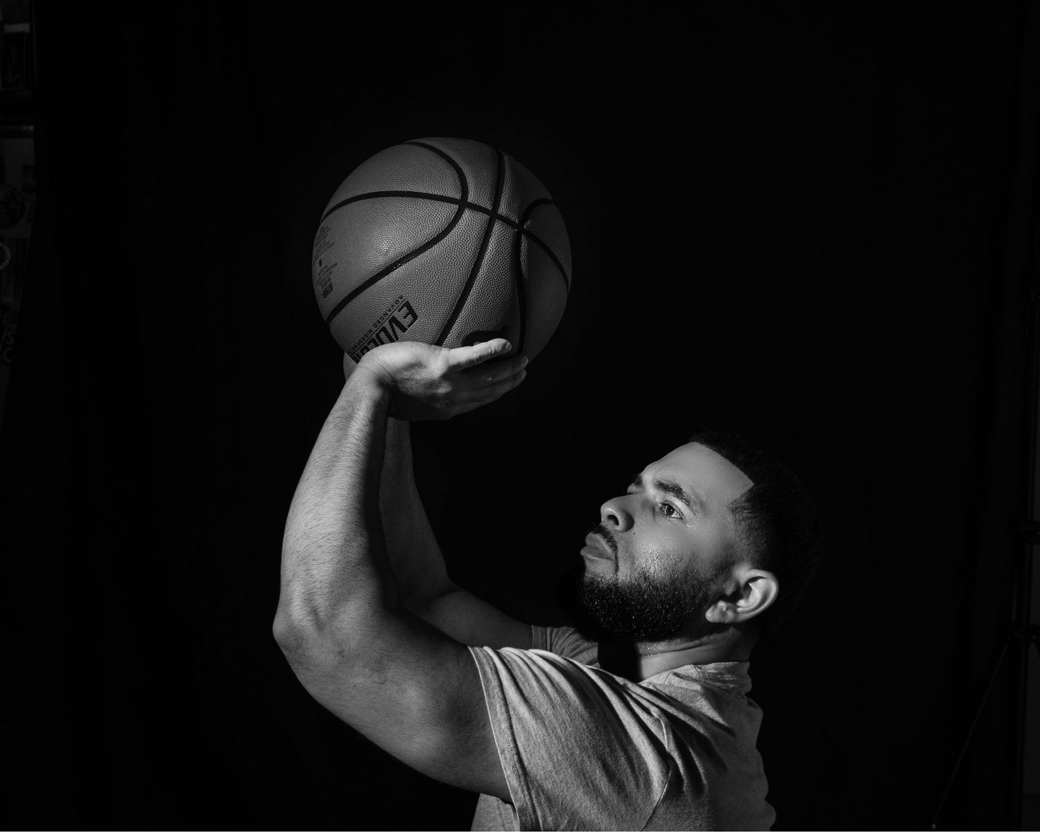 Basketball Low Key Portrait