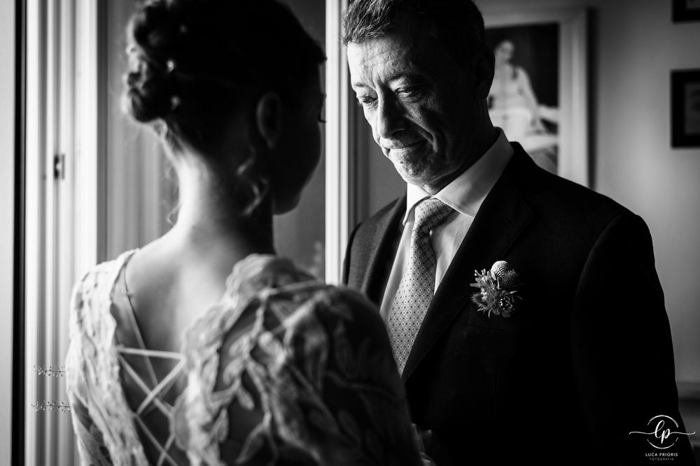 la sposa col papà