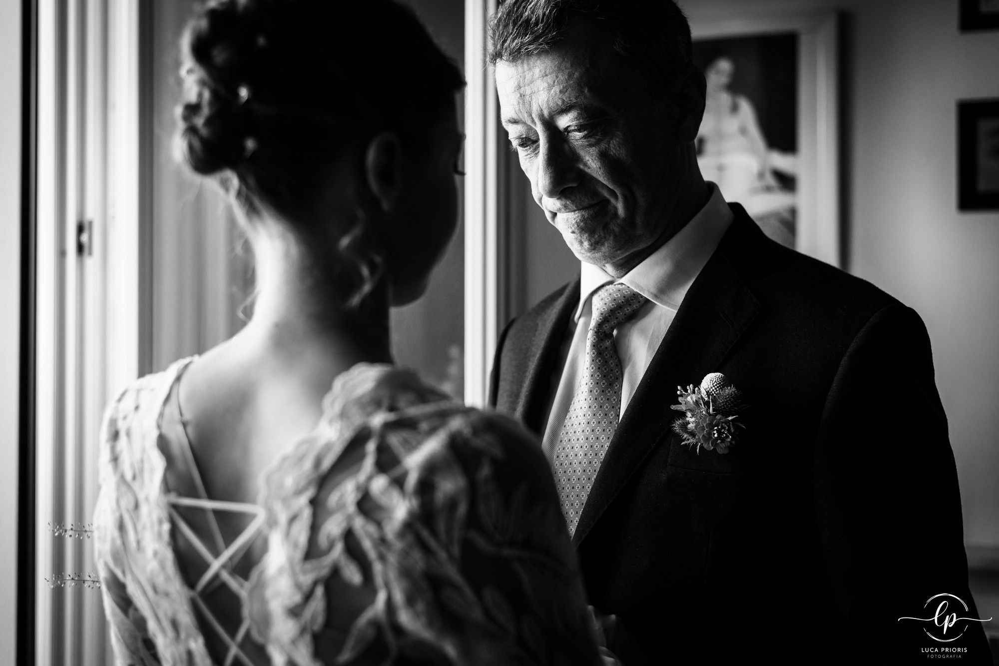 la sposa col papà