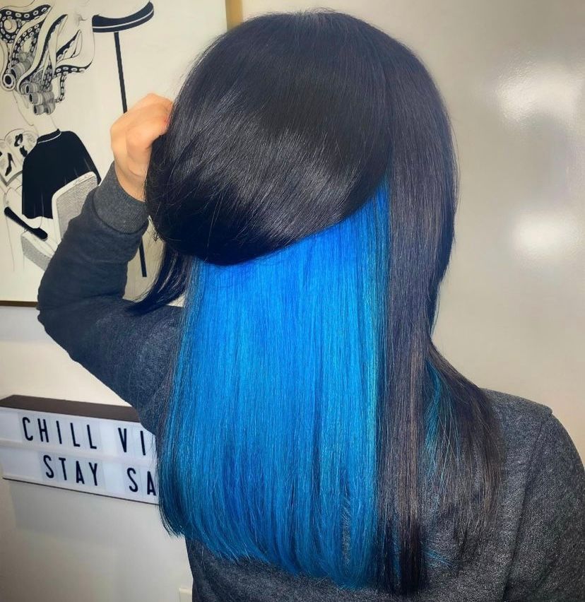 Blue Color Block.