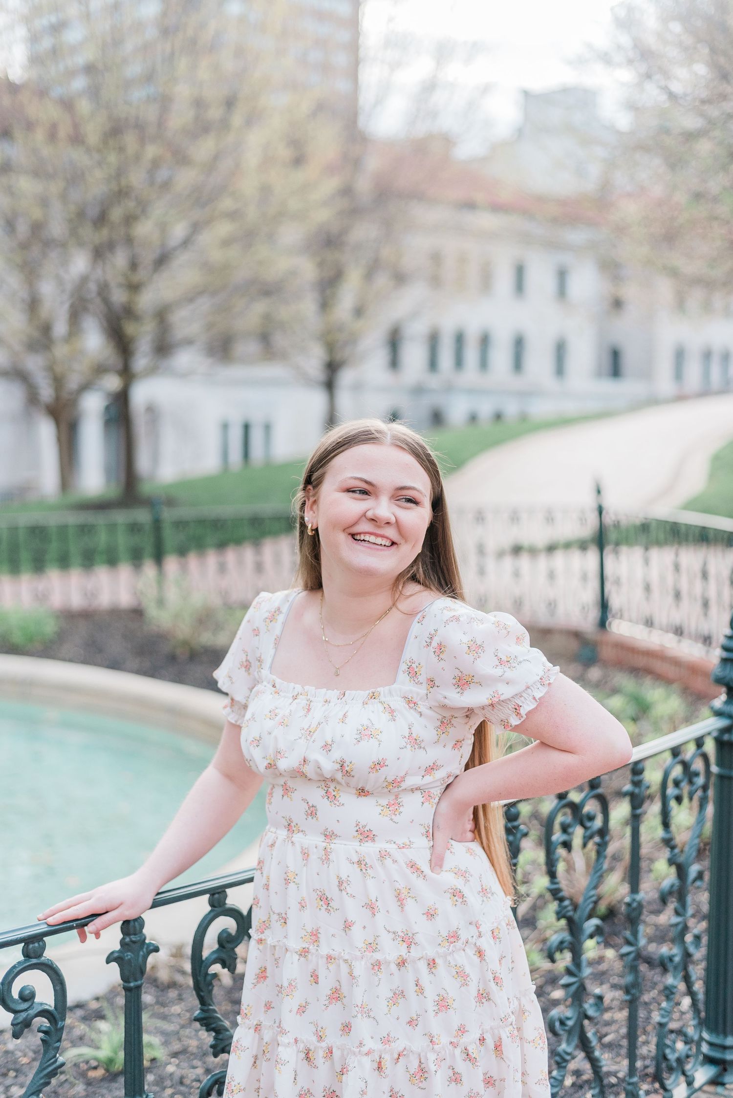senior girl at park