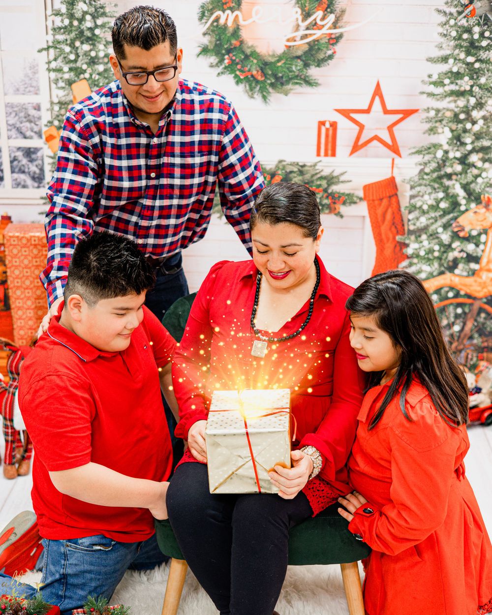 Family  photography. Family indoor photography.Christmas mini sessions photography.