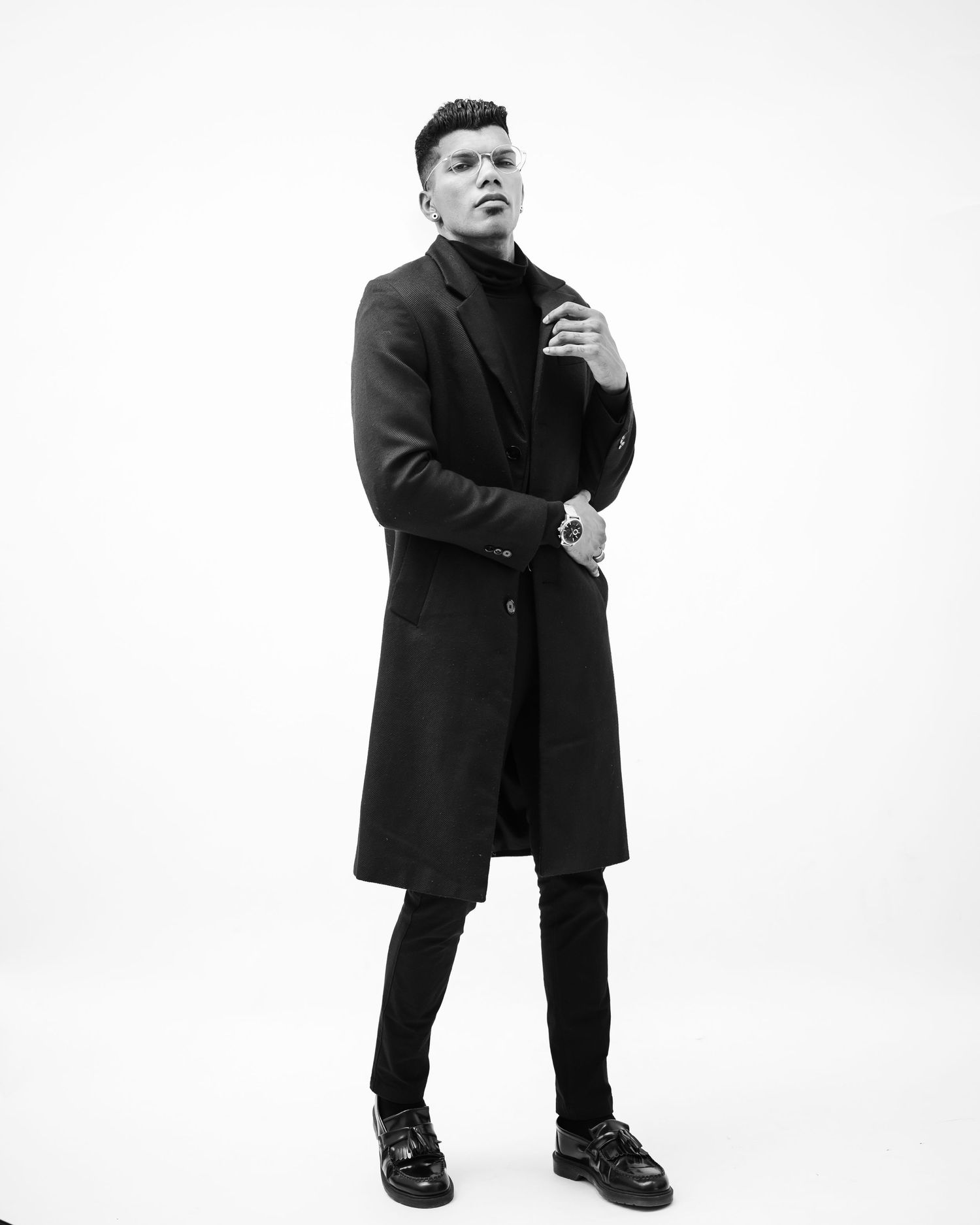 Full body studio portrait
