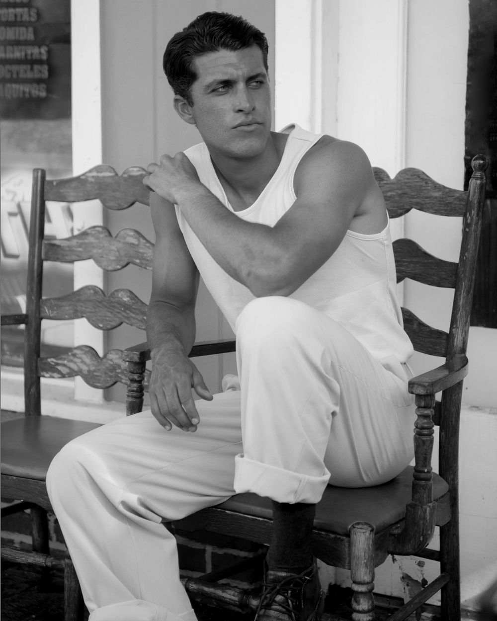 Man in a chair in Ojai Valley California, Portraiture, Ventura County best photographer, male model