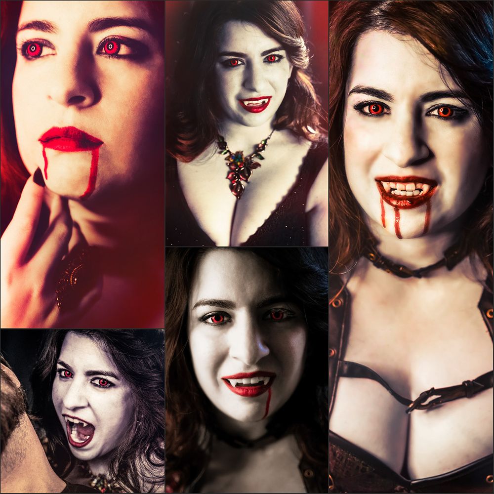 Sexy vampire Halloween costume cosplay photographed in Phoenix, AZ, by Big Click Energy