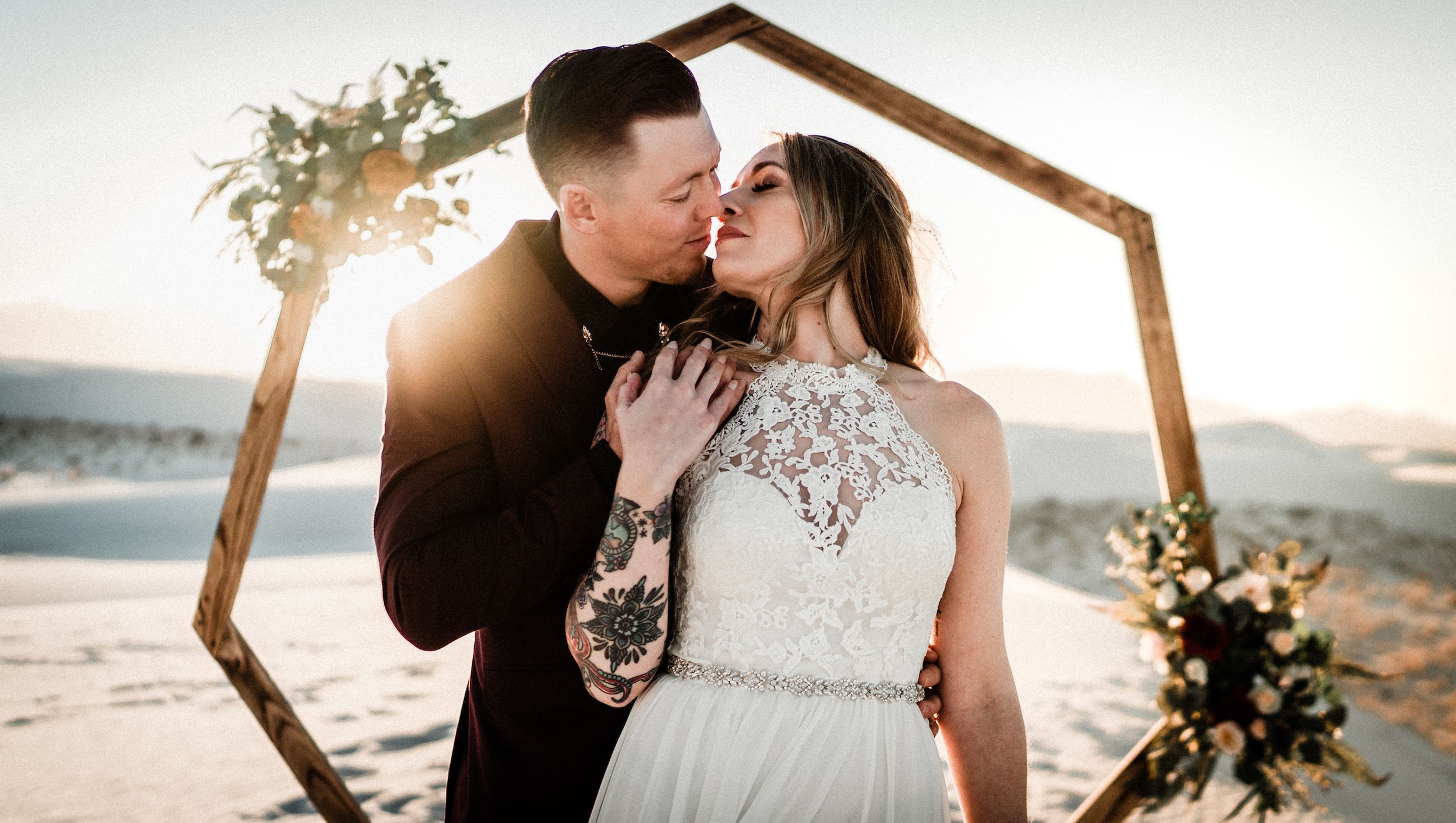 Destination elopement at White Sands National Park, New Mexico