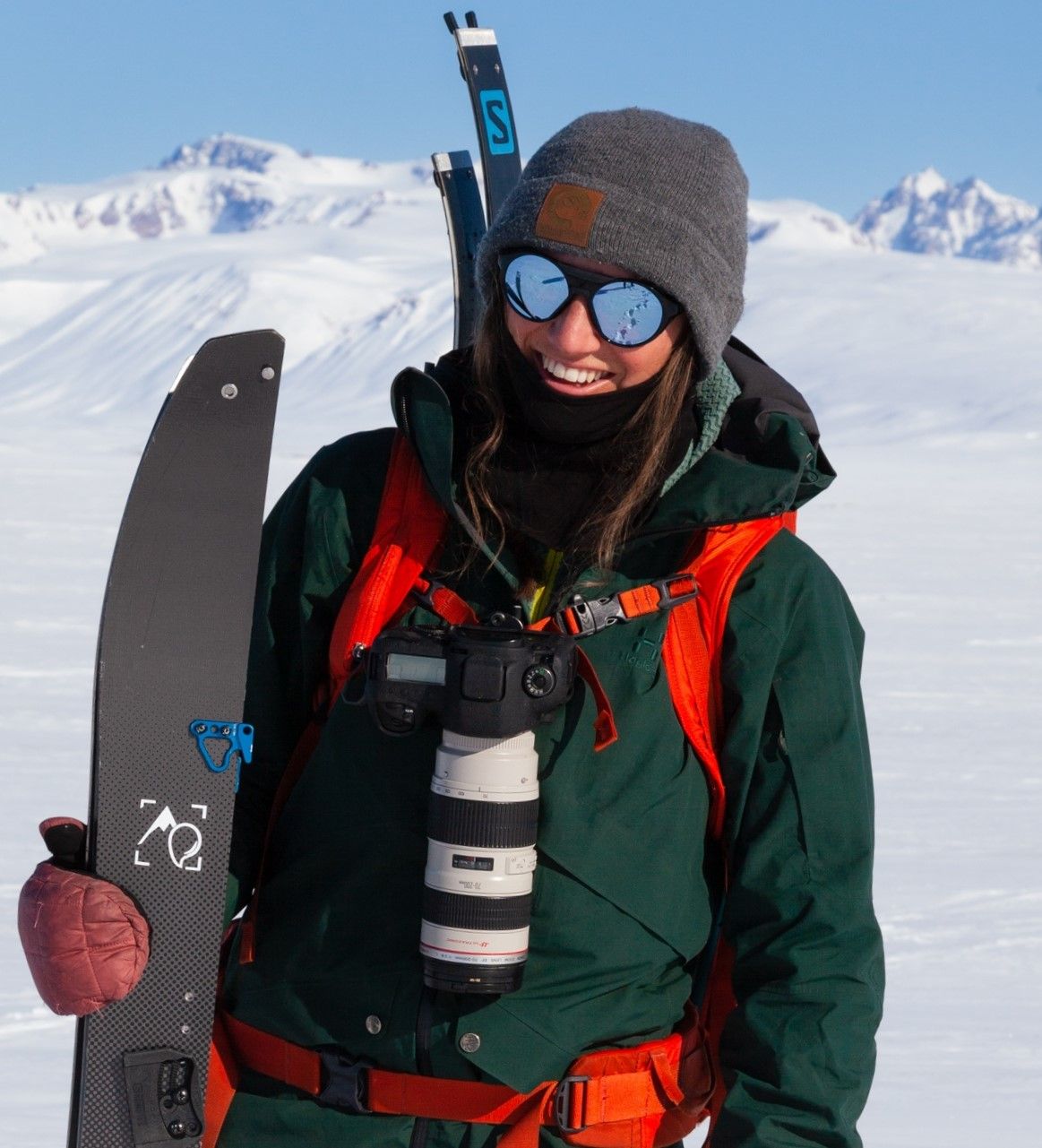 Charlotte Workman Head Photographer at The Adventure Photographers going on an arctic splitboard expedition in Greenland