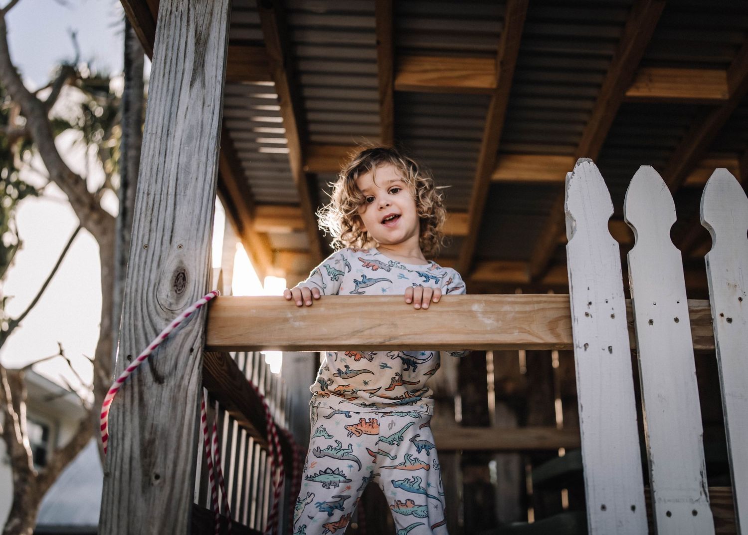 Candid adventure session with a little boy