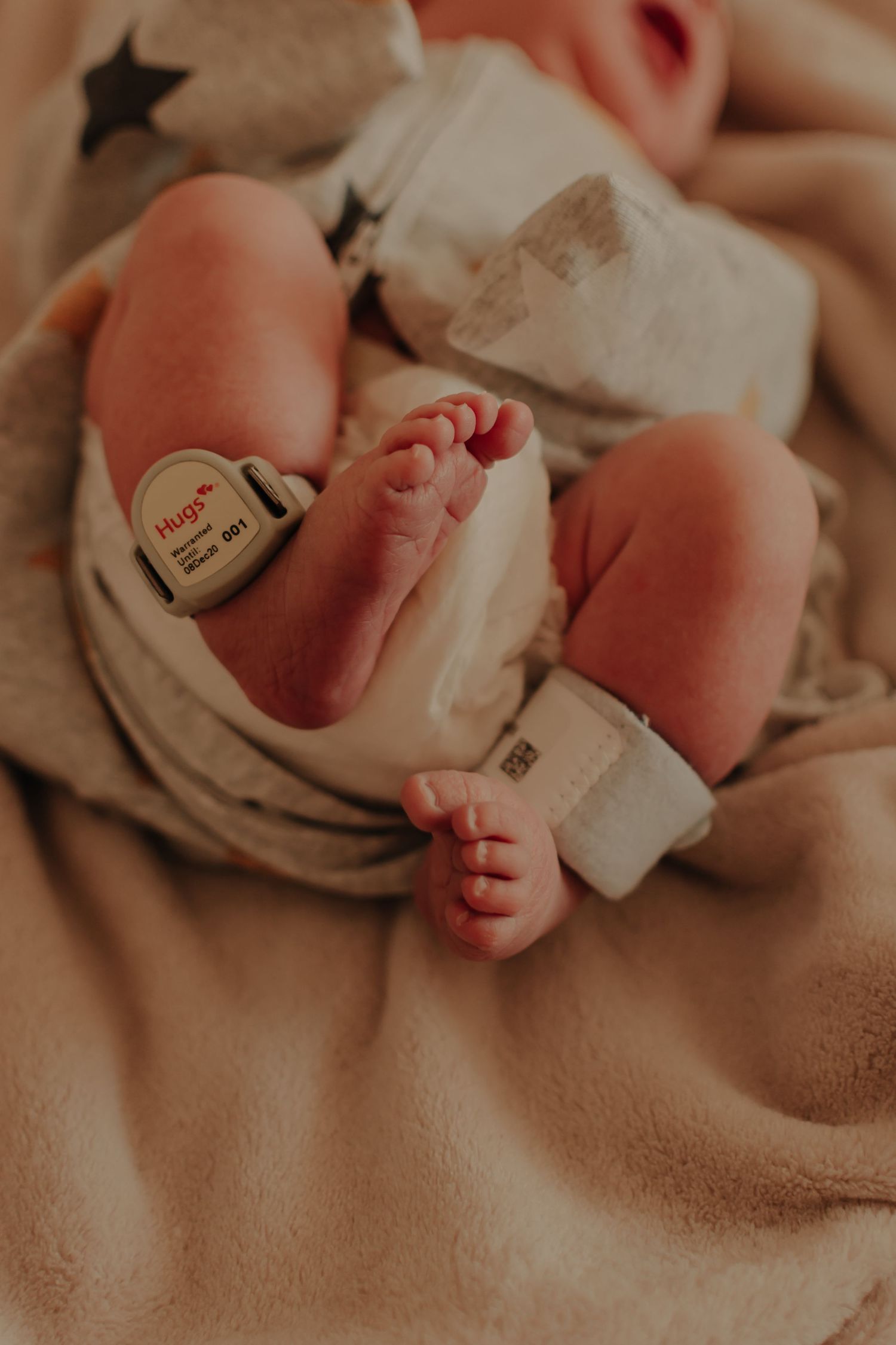 Newborn baby's feet