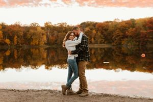 fall engagement session wedding photographer
