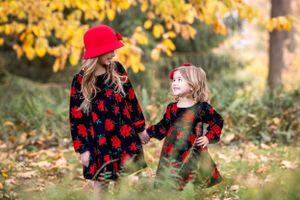 Longwood gardens in the fall portrait