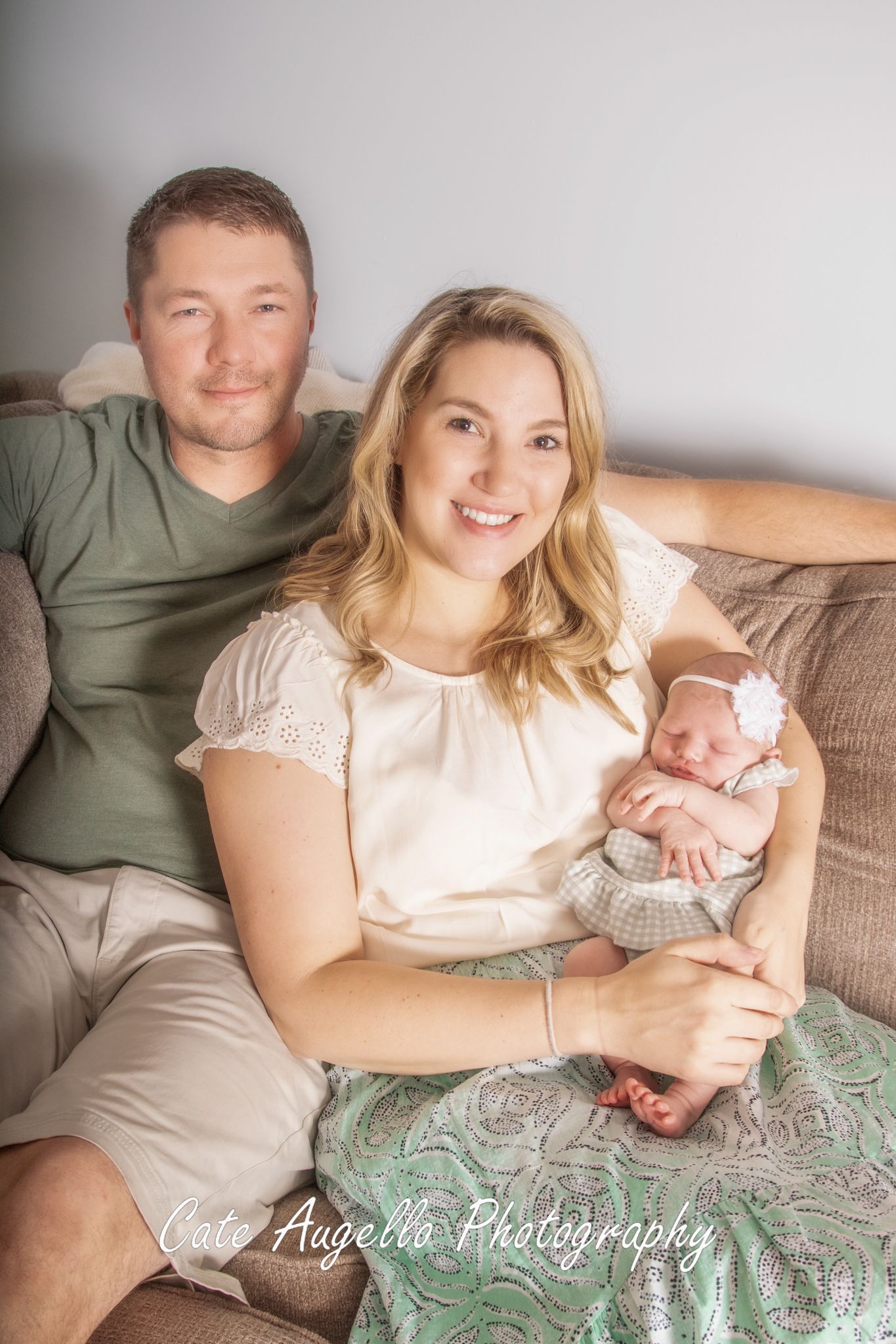 In home Newborn family photo session in Manchester, CT