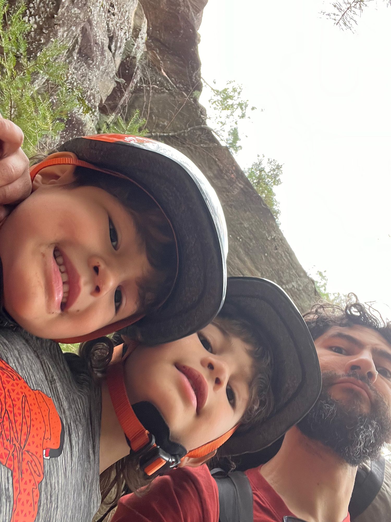 Selfie of Headshot Photographer Climber and his Kids
