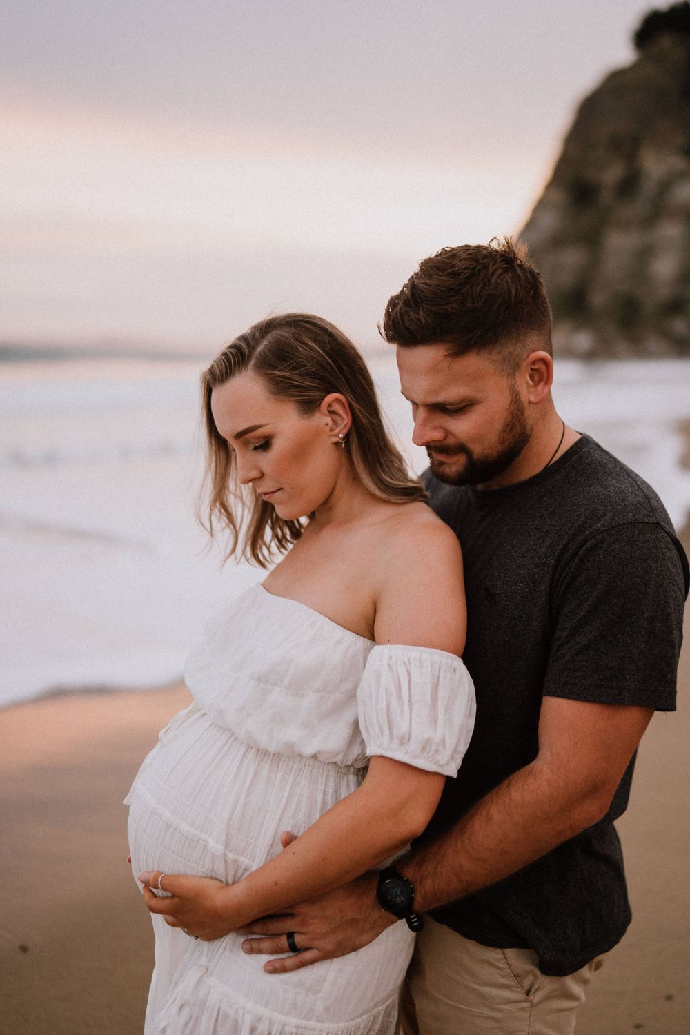Hawkes Bay Photographer, Napier Photographer, Maternity Session, Couple Session, Waipatiki Beach