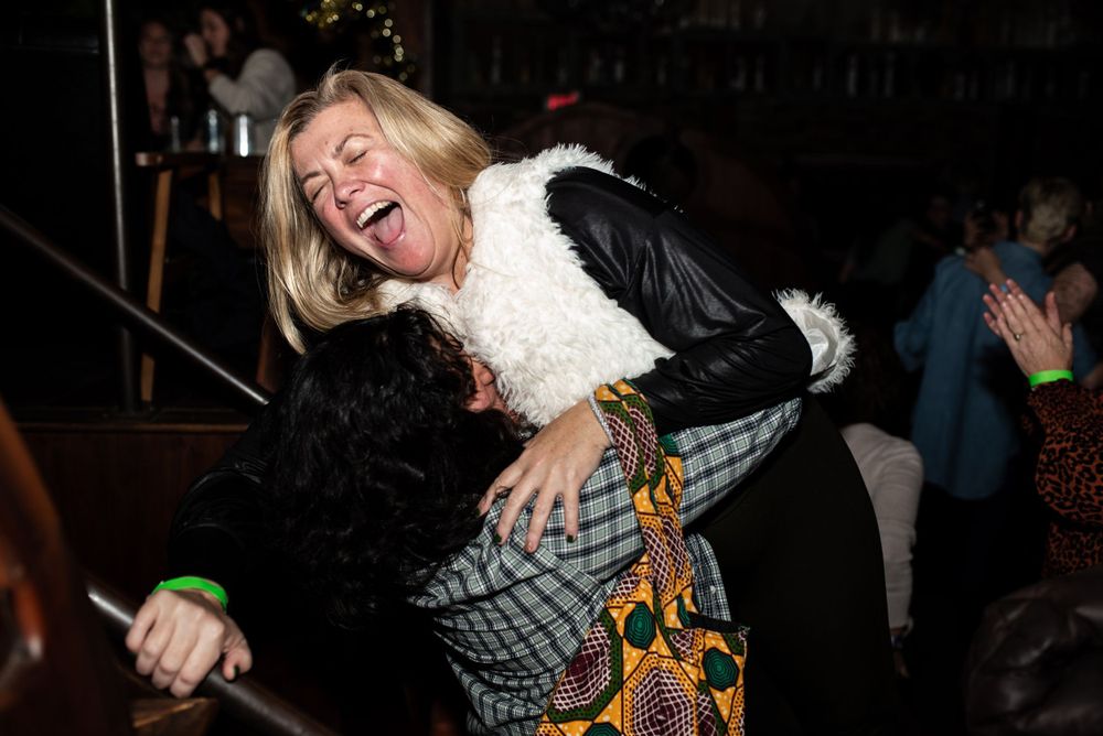 Event photography of second friday party for women in atlanta